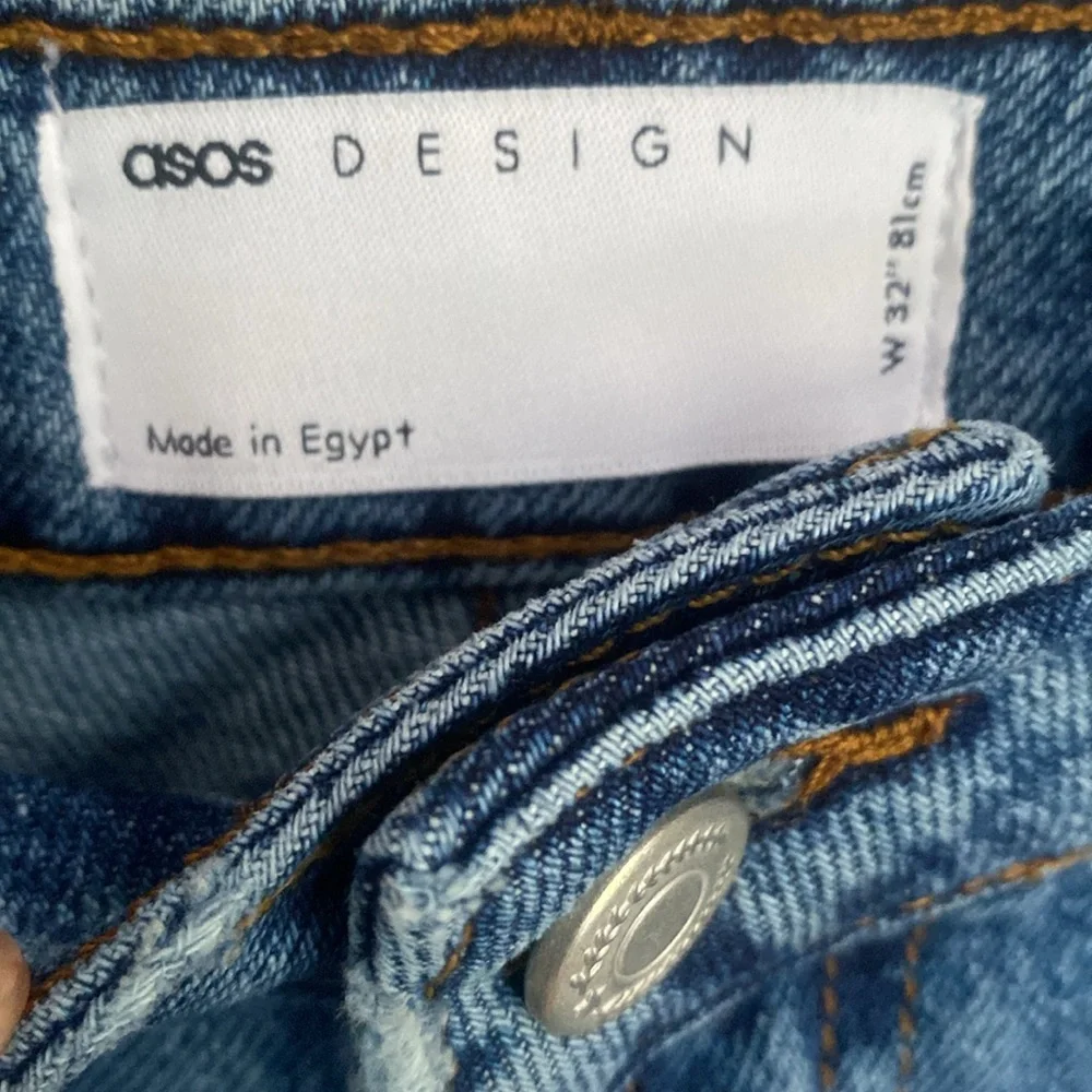 (A13) ASOS Women's Blue Denim‎ Distressed Shorts, Size 32, NWT